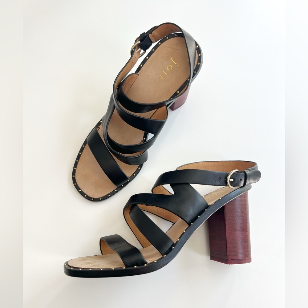 NWOB Joie Onfer Black Wrap Sandal Size 6 (36) - Picture 2 of 7